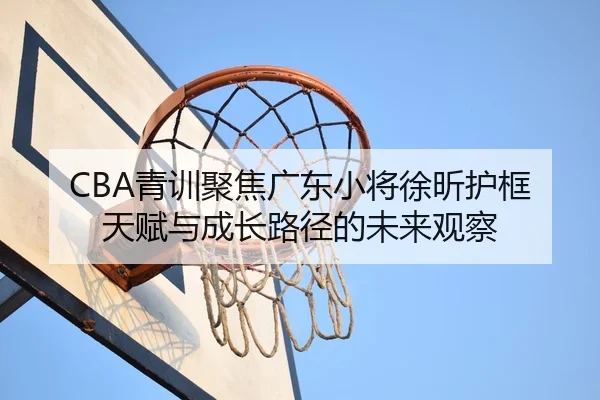 CBA青训聚焦广东小将徐昕护框天赋与成长路径的未来观察